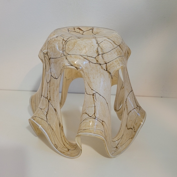 Vintage Jozefina Krosno Art Glass Vase Candle Holder - Picture 6 of 8